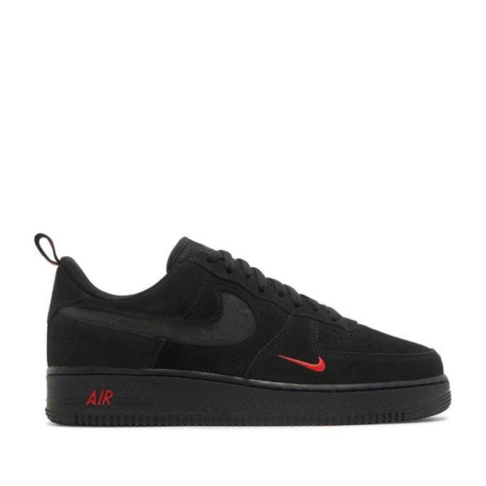 Air Force 1 Reflective Swoosh Black Crimson