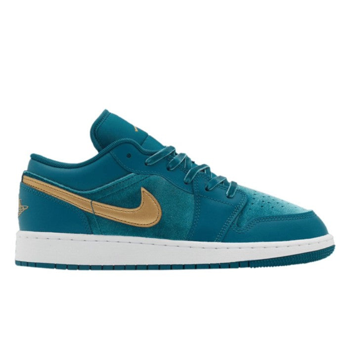 Air Jordan 1 Low Velvet Geode Teal Velvet GS