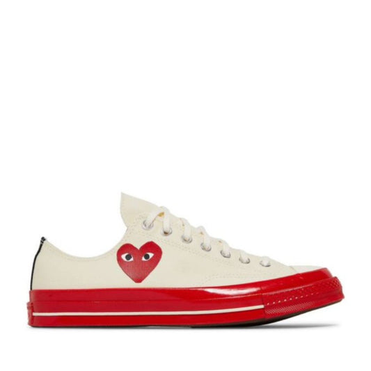 Converse Chuck 70 Low x CDG White Red